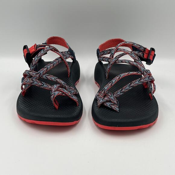Chaco ZX/2 Classic Sport Sandals Blue Coral Motif Eclipse Women's 9 - Picture 2 of 9
